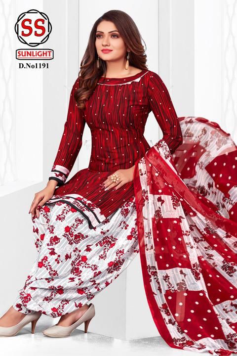 Ssc Sunlight Regular Wear Printed Designer Dress Material Collection
